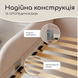 Кровать детская с бортиками и матрасом Dreamer Мишка Слип, Нюд, Спальное место 80х160 см 6-7-16-00-160-1 фото 2