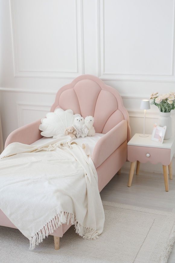Кровать детская Dreamer Ариэль, Пудра, Спальное место 90х200 см 6-9-53-90-200 фото