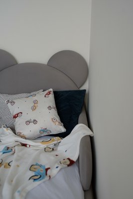Кровать детская Dreamer Медвежонок, Насыщенно серая, Спальное место 80х190 см 6-1-04-00-190 фото