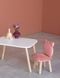 Комплект: прямоугольный столик и стульчик розовый котик 3-5 лет