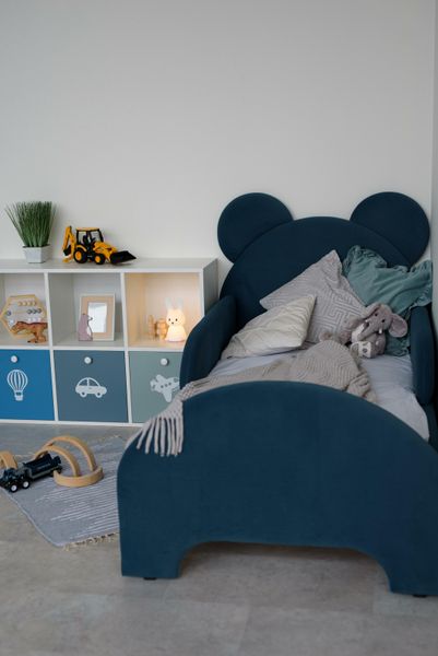 Ліжко дитяче Dreamer Ведмедик, Глибоко синє, Спальне місце 80х160 см 6-1-03-00-160 фото