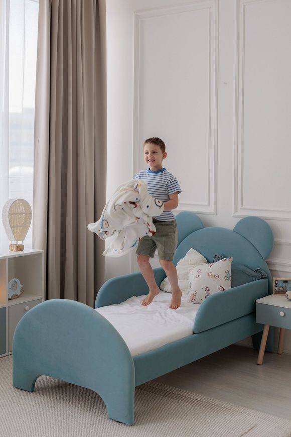 Ліжко дитяче Dreamer Ведмедик, Аква, Спальне місце 80х160 см 6-1-611-00-160 фото