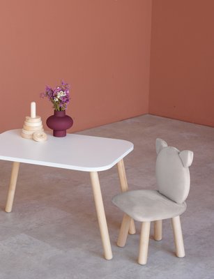Комплект: прямоугольный столик и стульчик Лате котик 5-7 лет 41-2-82-57-000 фото