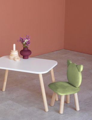 Комплект: прямоугольный столик и стульчик Оливка котик 5-7 лет 41-2-93-57-000 фото