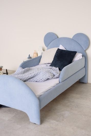 Ліжко дитяче Dreamer Ведмедик, Блакитне, Спальне місце 80х160 см 6-1-60-00-160 фото