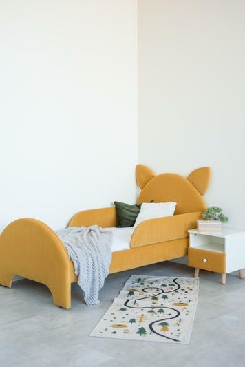 Ліжко дитяче Dreamer Котик, Гірчиця, Спальне місце 80х190 см 6-2-00-X-190 фото