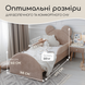Кровать детская с бортиками и матрасом Dreamer Мишка Слип, Букле бежевая, Спальное место 80х160 см 6-7-18-00-160-1 фото 5