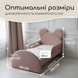 Ліжко дитяче з бортиками та матрацом Dreamer Ведмедик Сліп, Рожево-пудрове, Спальне місце 80х190 см 6-7-12-00-190-1 фото 5